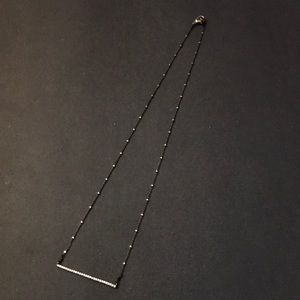 Necklace rhinestone bar